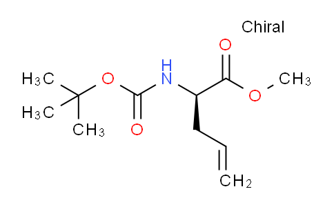 CAS No. 150652-96-3, (R)-Methyl 2-(tert-butoxycarbonylamino)-pent-4-enoate