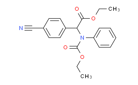 CAS No. 40577-09-1, ethyl 2-(4-cyanophenyl)-2-((ethoxycarbonyl)(phenyl)amino)acetate