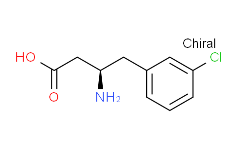 CAS No. 785038-49-5, (R)-3-amino-4-(3-chlorophenyl)butanoic acid