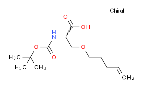CAS No. 790305-00-9, N-(tert-butoxycarbonyl)-O-(pent-4-en-1-yl)-L-serine