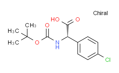 CAS No. 917027-02-2, (S)-2-((tert-butoxycarbonyl)amino)-2-(4-chlorophenyl)acetic acid