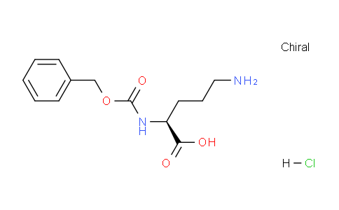 CAS No. 92455-59-9, (S)-5-amino-2-(((benzyloxy)carbonyl)amino)pentanoic acid hydrochloride