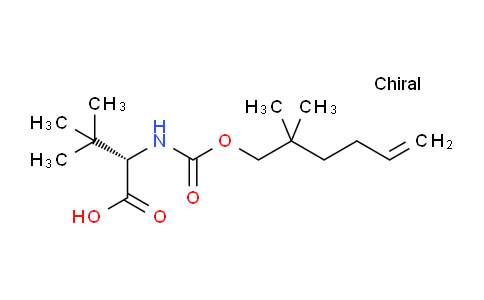 CAS No. 923591-20-2, (S)-2-((((2,2-dimethylhex-5-en-1-yl)oxy)carbonyl)amino)-3,3-dimethylbutanoic acid