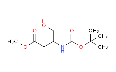 CAS No. 942297-60-1, methyl 3-((tert-butoxycarbonyl)amino)-4-hydroxybutanoate