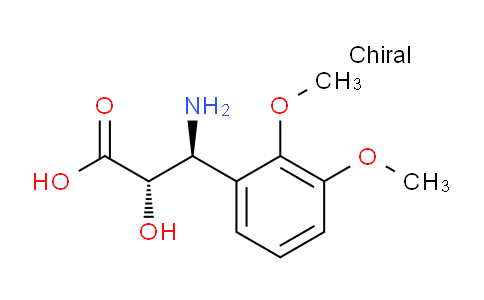 CAS No. 959582-77-5, (2S,3S)-3-amino-3-(2,3-dimethoxyphenyl)-2-hydroxypropanoic acid