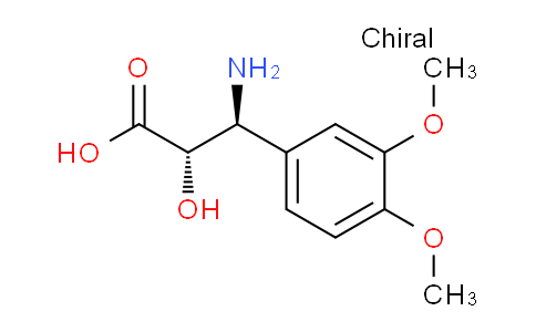CAS No. 959580-88-2, (2S,3S)-3-amino-3-(3,4-dimethoxyphenyl)-2-hydroxypropanoic acid