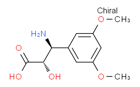 CAS No. 959576-14-8, (2S,3S)-3-amino-3-(3,5-dimethoxyphenyl)-2-hydroxypropanoic acid
