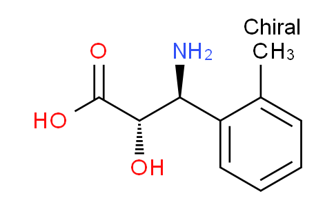CAS No. 959583-33-6, (2S,3S)-3-amino-2-hydroxy-3-(o-tolyl)propanoic acid