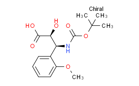CAS No. 959583-91-6, (2S,3S)-3-((tert-butoxycarbonyl)amino)-2-hydroxy-3-(2-methoxyphenyl)propanoic acid