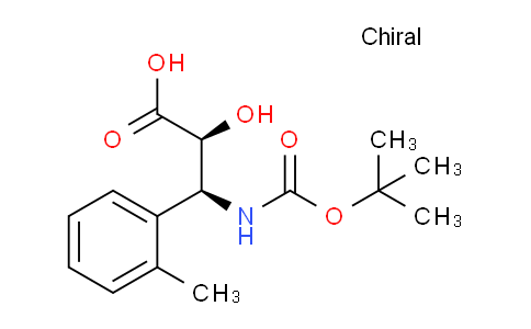 CAS No. 959574-10-8, (2S,3S)-3-((tert-butoxycarbonyl)amino)-2-hydroxy-3-(o-tolyl)propanoic acid