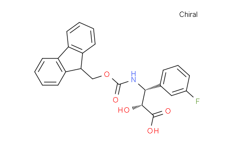 CAS No. 959580-00-8, (2R,3R)-3-((((9H-fluoren-9-yl)methoxy)carbonyl)amino)-3-(3-fluorophenyl)-2-hydroxypropanoic acid