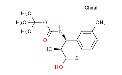 CAS No. 959583-95-0, (2S,3S)-3-((tert-butoxycarbonyl)amino)-2-hydroxy-3-(m-tolyl)propanoic acid