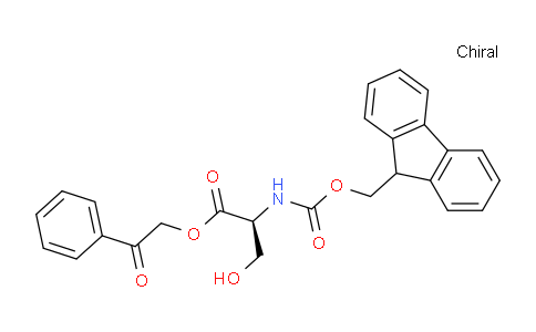 CAS No. 125760-26-1, 2-oxo-2-phenylethyl (((9H-fluoren-9-yl)methoxy)carbonyl)-L-serinate