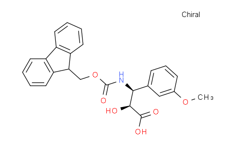 CAS No. 959576-00-2, (2S,3S)-3-((((9H-fluoren-9-yl)methoxy)carbonyl)amino)-2-hydroxy-3-(3-methoxyphenyl)propanoic acid