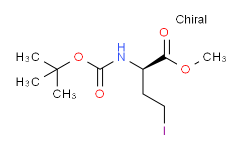 CAS No. 219752-75-7, methyl (R)-2-((tert-butoxycarbonyl)amino)-4-iodobutanoate