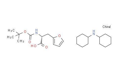 CAS No. 331730-09-7, Dicyclohexylamine (R)-2-((tert-butoxycarbonyl)amino)-3-(furan-2-yl)propanoate