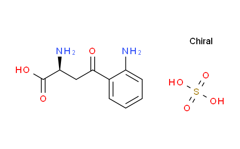 CAS No. 16055-80-4, (2S)-2-amino-4-(2-aminophenyl)-4-oxobutanoic acid;sulfuric acid