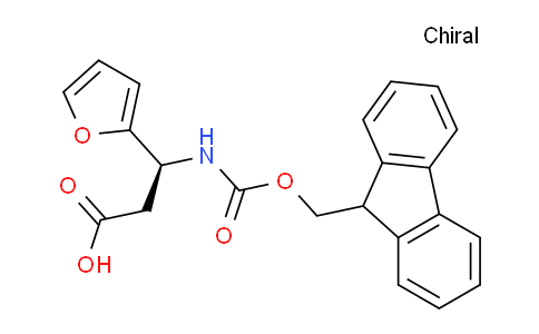 CAS No. 1217741-88-2, (S)-3-((((9H-fluoren-9-yl)methoxy)carbonyl)amino)-3-(furan-2-yl)propanoic acid
