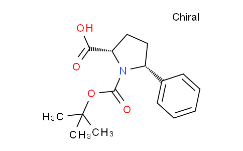 CAS No. 221352-49-4, (2S,5R)-1-(tert-Butoxycarbonyl)-5-phenylpyrrolidine-2-carboxylic acid