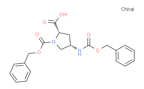 CAS No. 29475-98-7, (2S,4S)-1-((benzyloxy)carbonyl)-4-(((benzyloxy)carbonyl)amino)pyrrolidine-2-carboxylic acid