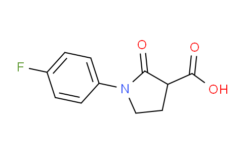 CAS No. 618070-30-7, 1-(4-fluorophenyl)-2-oxopyrrolidine-3-carboxylic acid