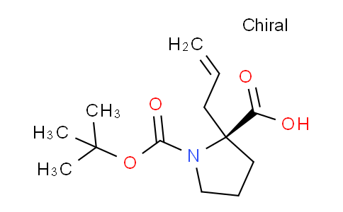 CAS No. 706806-59-9, (S)-2-allyl-1-(tert-butoxycarbonyl)pyrrolidine-2-carboxylic acid