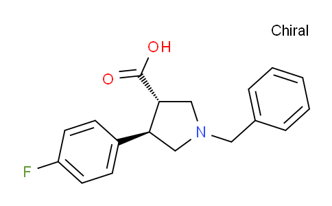 CAS No. 80909-49-5, (3S,4R)-1-Benzyl-4-(4-fluorophenyl)-pyrrolidine-3-carboxylic acid