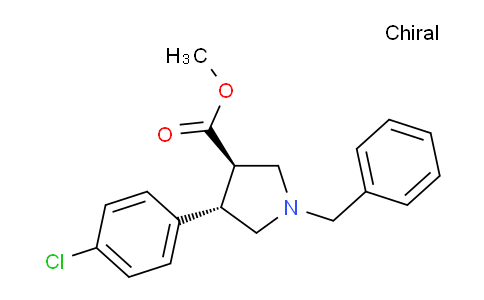 CAS No. 862283-69-0, trans-Methyl 1-benzyl-4-(4-chlorophenyl)pyrrolidine-3-carboxylate