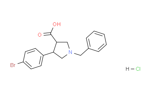 CAS No. 885959-06-8, 1-benzyl-4-(4-bromophenyl)pyrrolidine-3-carboxylic acid hydrochloride