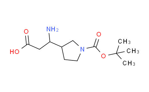 CAS No. 889949-27-3, 3-Amino-3-(1-(tert-butoxycarbonyl)pyrrolidin-3-yl)propanoic acid
