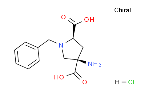 CAS No. 345296-09-5, (2R,4R)-4-amino-1-benzylpyrrolidine-2,4-dicarboxylic acid hydrochloride