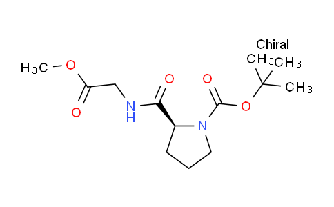 CAS No. 34290-72-7, (S)-tert-Butyl 2-((2-methoxy-2-oxoethyl)carbamoyl)pyrrolidine-1-carboxylate
