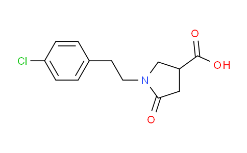CAS No. 368870-06-8, 1-(4-Chlorophenethyl)-5-oxo-3-pyrrolidinecarboxylic acid