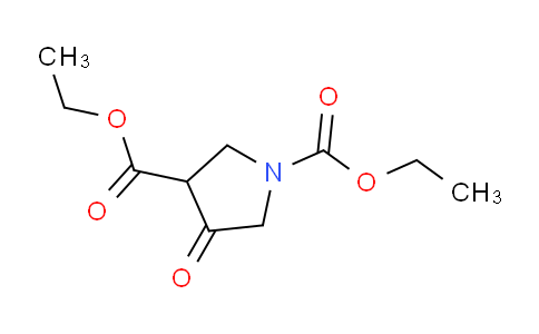 CAS No. 3751-82-4, diethyl 4-oxopyrrolidine-1,3-dicarboxylate