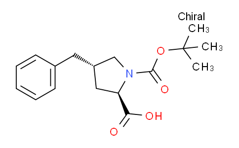 CAS No. 1229439-64-8, (2R,4S)-4-Benzyl-1-(tert-butoxycarbonyl)pyrrolidine-2-carboxylic acid