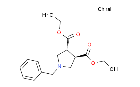 CAS No. 92486-65-2, Diethyl (3R,4R)-1-benzylpyrrolidine-3,4-dicarboxylate