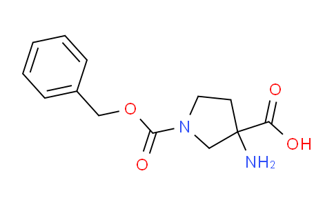 CAS No. 93533-01-8, 3-Amino-1-((benzyloxy)carbonyl)pyrrolidine-3-carboxylic acid