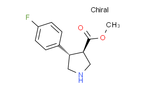 CAS No. 939758-13-1, Trans-methyl 4-(4-fluorophenyl)pyrrolidine-3-carboxylate