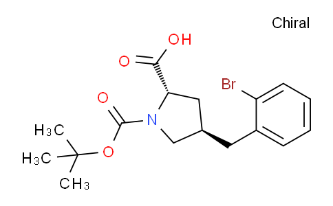 CAS No. 959576-34-2, (2S,4R)-4-(2-bromobenzyl)-1-(tert-butoxycarbonyl)pyrrolidine-2-carboxylic acid