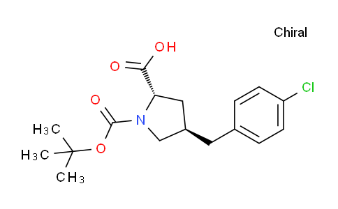 CAS No. 959576-35-3, (2S,4R)-1-(tert-butoxycarbonyl)-4-(4-chlorobenzyl)pyrrolidine-2-carboxylic acid