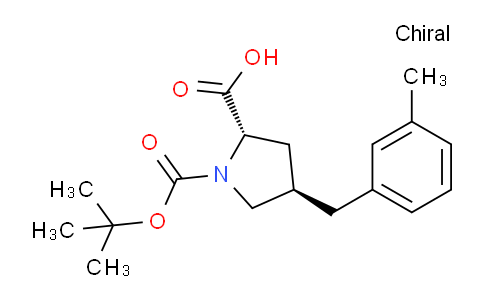 CAS No. 959579-68-1, (2S,4R)-1-(tert-butoxycarbonyl)-4-(3-methylbenzyl)pyrrolidine-2-carboxylic acid