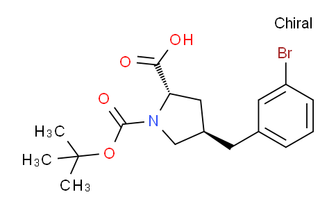 CAS No. 959579-64-7, (2S,4R)-4-(3-bromobenzyl)-1-(tert-butoxycarbonyl)pyrrolidine-2-carboxylic acid