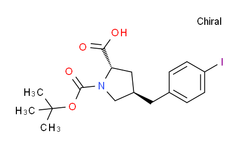CAS No. 959573-98-9, (2S,4R)-1-(tert-Butoxycarbonyl)-4-(4-iodobenzyl)-pyrrolidine-2-carboxylic acid