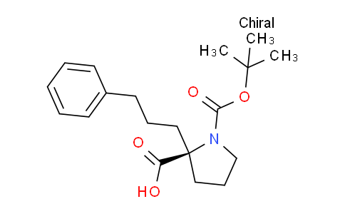 CAS No. 959579-73-8, (S)-1-(tert-butoxycarbonyl)-2-(3-phenylpropyl)pyrrolidine-2-carboxylic acid