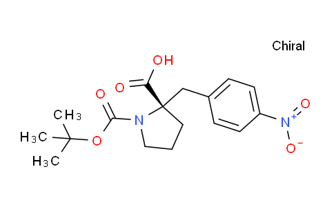 CAS No. 959581-73-8, (S)-1-(tert-butoxycarbonyl)-2-(4-nitrobenzyl)pyrrolidine-2-carboxylic acid