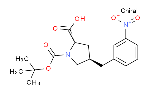 CAS No. 959581-83-0, (2S,4R)-1-(tert-butoxycarbonyl)-4-(3-nitrobenzyl)pyrrolidine-2-carboxylic acid