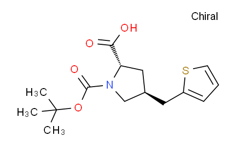 CAS No. 959575-44-1, (2S,4S)-1-(tert-butoxycarbonyl)-4-(thiophen-2-ylmethyl)pyrrolidine-2-carboxylic acid