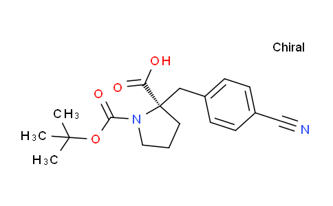 CAS No. 959578-35-9, (R)-1-(tert-butoxycarbonyl)-2-(4-cyanobenzyl)pyrrolidine-2-carboxylic acid