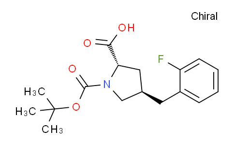 CAS No. 959579-52-3, (2S,4R)-1-(tert-Butoxycarbonyl)-4-(2-fluorobenzyl)-pyrrolidine-2-carboxylic acid