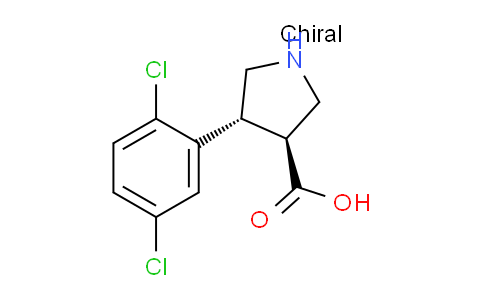 CAS No. 1049978-45-1, (3S,4R)-4-(2,5-dichlorophenyl)pyrrolidine-3-carboxylic acid